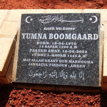 BOOMGAARD Yumna 1970-2022