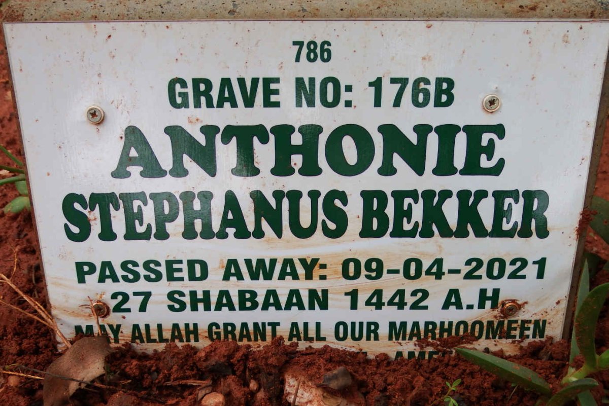BEKKER Anthonie Stephanus -2021