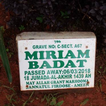 BADAT Miriam -2018