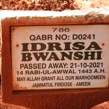 BWANSHI Idrisa -2021