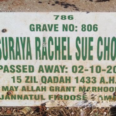 CHOLTZ Suraya Rachel Sue -2012
