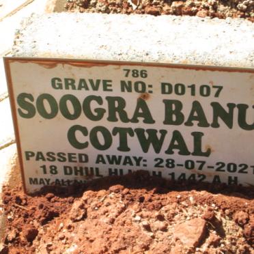 COTWAL Soogra Banu -2021