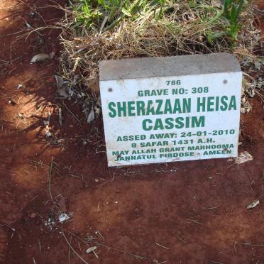 CASSIM Sherazaan Heisa -2010