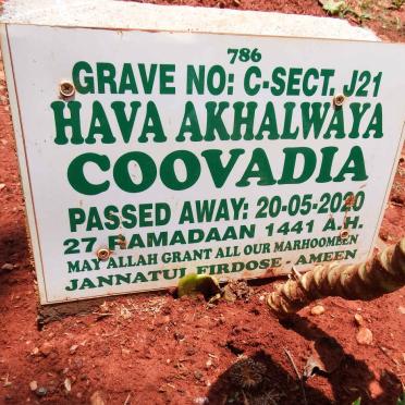 COOVADIA Hava Akhalwaya -2020