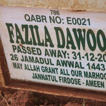 DAWOOD Fazila -2021