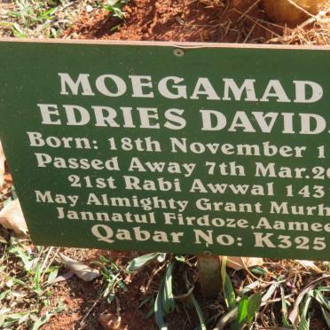 DAVIDS Moegamad Edries 1931-2010