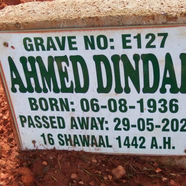 DINDAR Ahmed 1936-2021