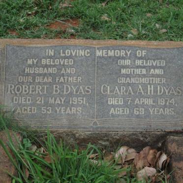 DYAS Robert B. -1951 &amp; Clara A.H. -1974