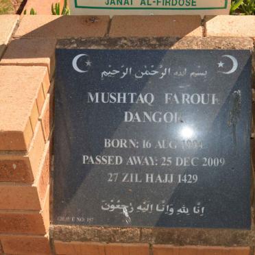 DANGOR Mushtaq -2008 :: DANGOR Mushtaq Farouk 1994-2009