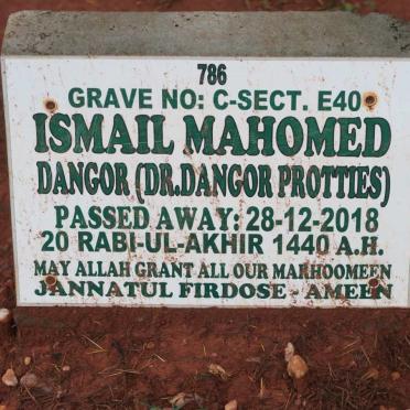 DANGOR Ismail Mahomed -2018