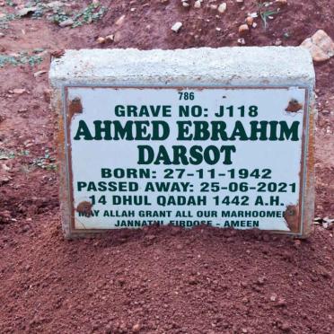 DARSOT Ahmed Ebrahim 1942-2021