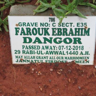 DANGOR Farouk Ebrahim -2018