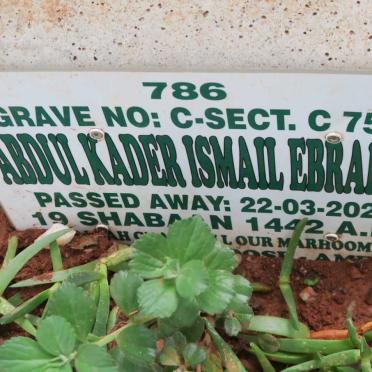 EBRAHIM Abdul Kader Ismail -2021