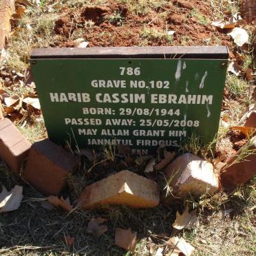 EBRAHIM Habib Cassim 1944-2008