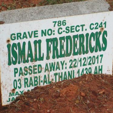 FREDERICKS Ismail -2017