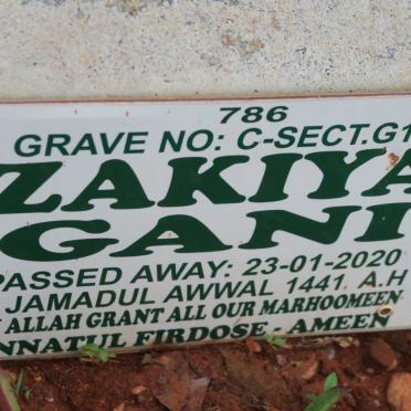 GANI Zakiya -2020