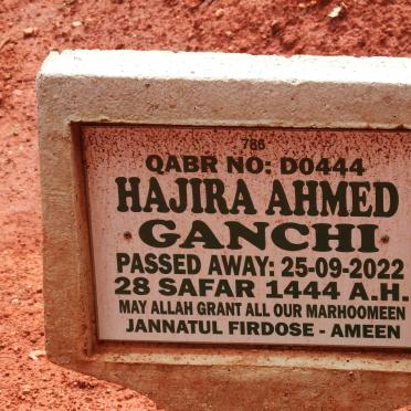 GANCHI Hajira Ahmed -2022