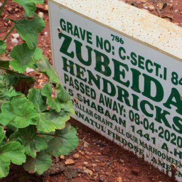 HENDRICKS Zubeida -2020