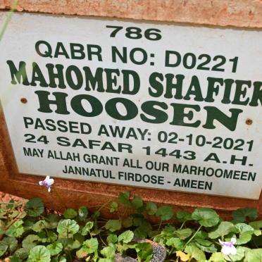 HOOSEN Mahomed Shafiek -2021