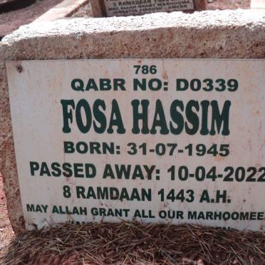 HASSIM Fosa 1945-2022