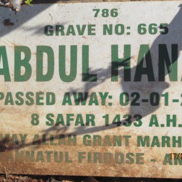 HANAN Abdul -2012