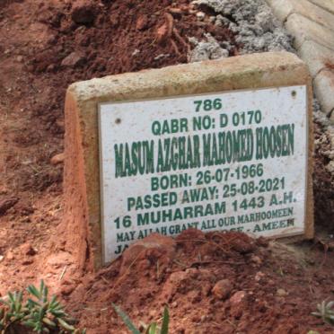 HOOSEN Masum Azghar Mahomed 1966-2021