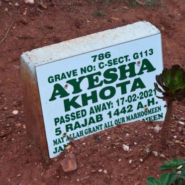KHOTA Ayesha -2021