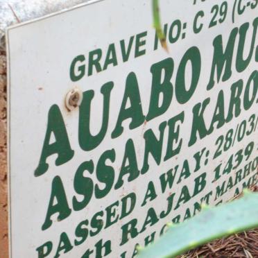KAROLIA Auabo Mussa Assane -2018
