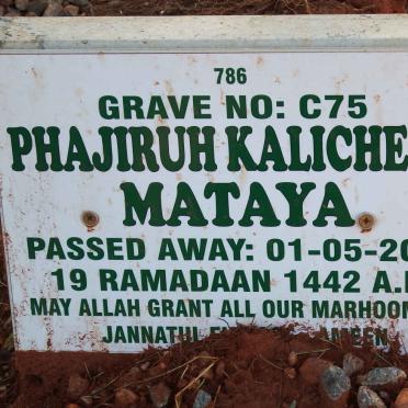 KALICHERO Mataya Phajiruh -2021