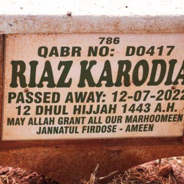 KARODIA Riaz -2022