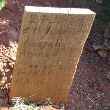 KHAN Nasrah Ahmed Farah 1918-2010