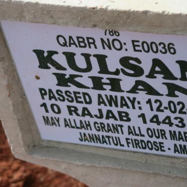 KHAN Kulsam -2022