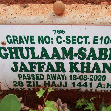 KHAN Ghulaam-Sabir Jaffar -2020
