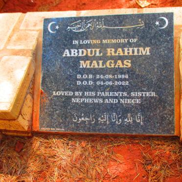 MALGAS Abdul Rahim 1996-2022