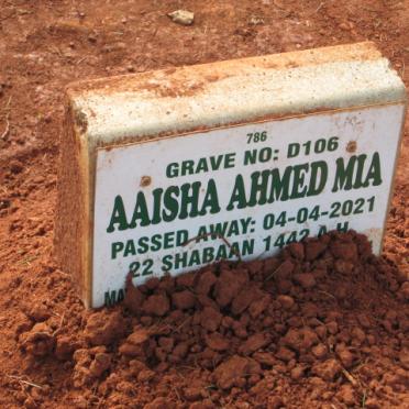 MIA Aaisha Ahmed -2021