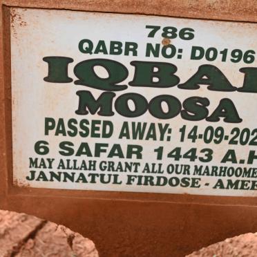 MOOSA Iqbal -2021