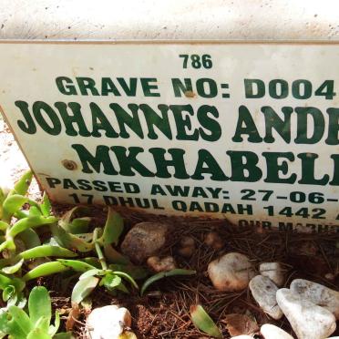 MKHABELE Johannes Andrew -2021