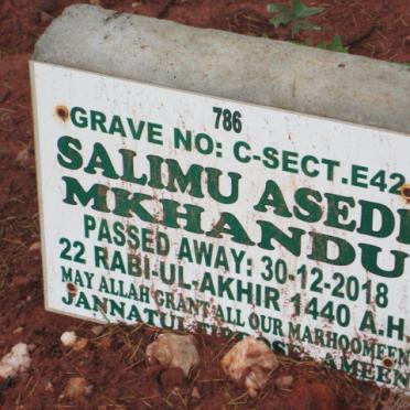 MKHANDU Salimu Asedi -2018