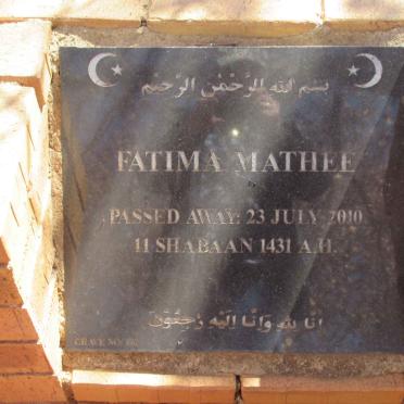 MATHEE Fatima -2010