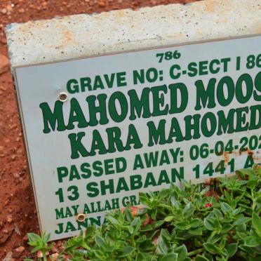 MAHOMED Mahomed Moosa Kara -2020