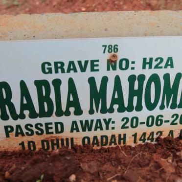 MAHOMED Rabia -2021