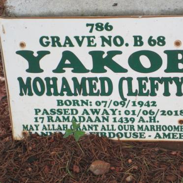 MOHAMED Yakob 1942-2018