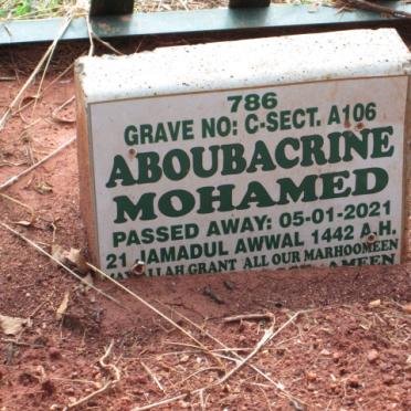 MOHAMED Aboubacrine  -2021
