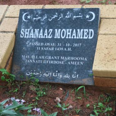 MOHAMED Shanaaz -2017