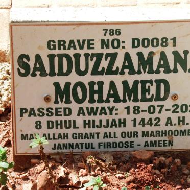 MOHAMED Saiduzzamana -2021