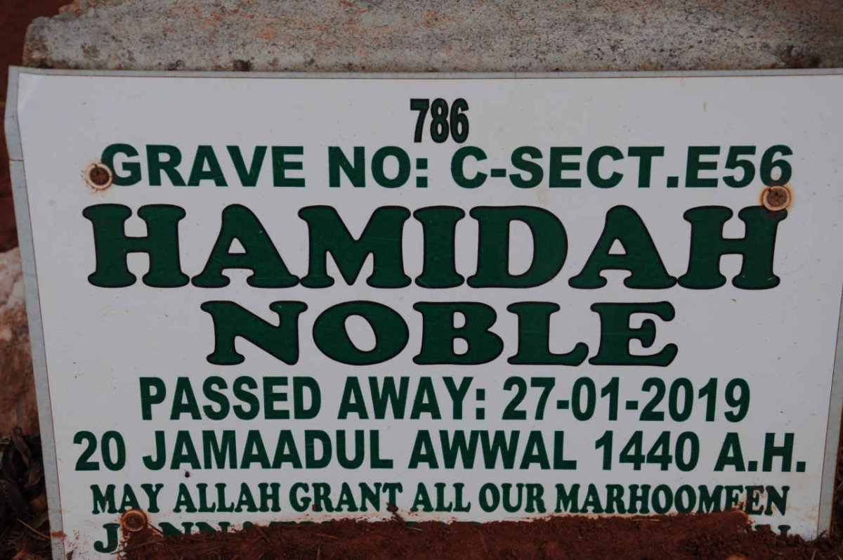 NOBLE Hamidah -2019