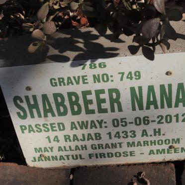 NANA Shabbeer -2012