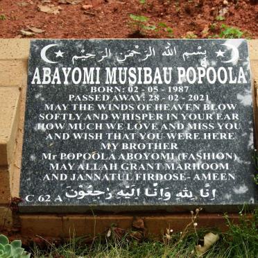 POPOOLA Abayomi Musibau 1987-2001
