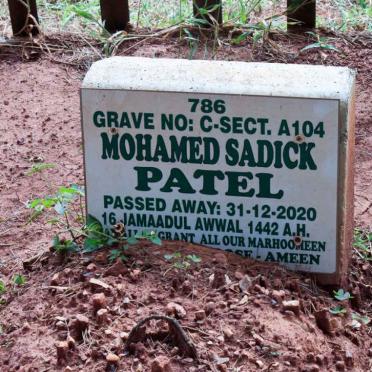 PATEL Mohamed Sadick -2020