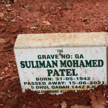 PATEL Suliman Mohamed 1942-2021